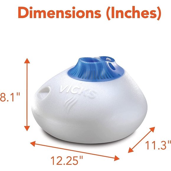 Vicks Warm Steam Vaporizer, Small to Medium Rooms, 1.5 Gallon Tank – Warm Mist - Picture 3 of 4